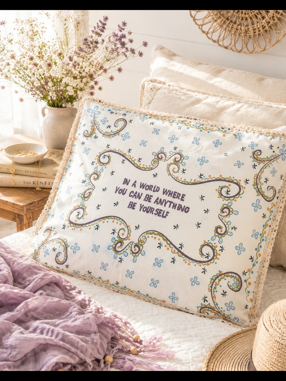 LAST ONE!!! NATURAL LIFE Pillow Sham, Brand NEW! Be Yourself